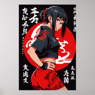 Poster Guerreiro Místico na Lua da Crimson
