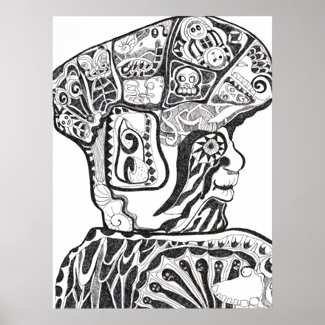Poster Guerreiro Olmeca (Frente)
