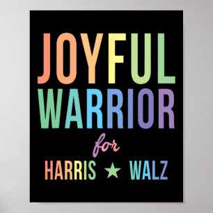 Poster Guerreiro Para Kamala Harris Tim Walz 2024 2