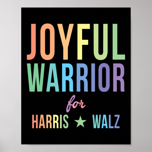 Poster Guerreiro Para Kamala Harris Tim Walz 2024 2 (Frente)