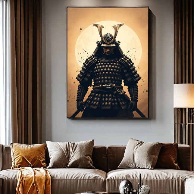 Poster Guerreiro Samurai Épico Armadura Japonesa (Criador carregado)