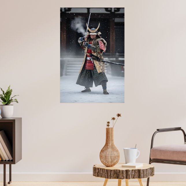 Poster Guerreiro Samurai Japonês (Sala de Estar 3)