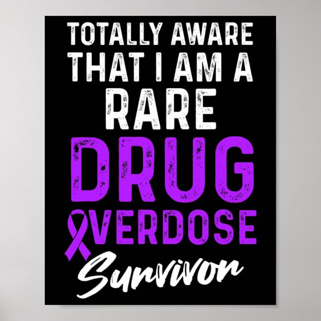 Poster Guerreiro Sobrevivente Consciente de Overdose de D (Frente)