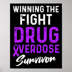 Poster Guerreiro Sobrevivente Consciente de Sobredose de