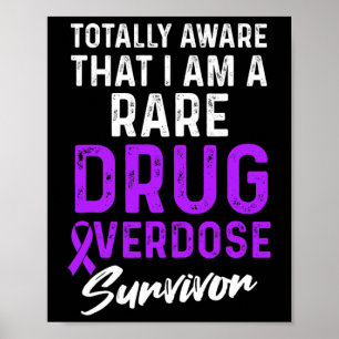 Poster Guerreiro Sobrevivente Consciente de Sobredose de
