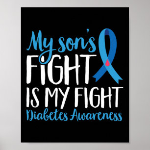 Poster Guerreiro T1D Meu Filhos Luta É Minha Luta Contra
