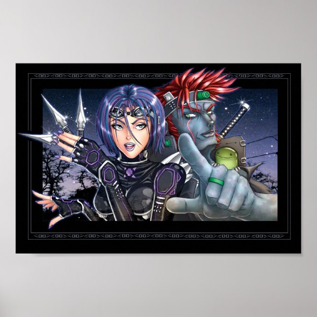 Poster Guerreiros de manga (Frente)