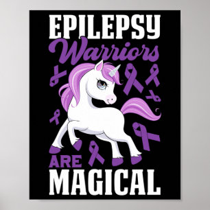 Poster Guerreiros Epilepsia São Fita Roxa Mágica e Onu