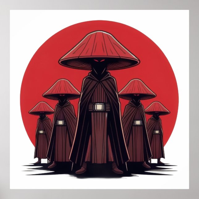 Poster Guerreiros Místicos de Cogumelos (Frente)