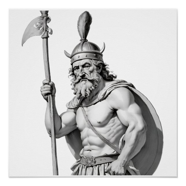 Póster Guerrier viking.  (Frente)