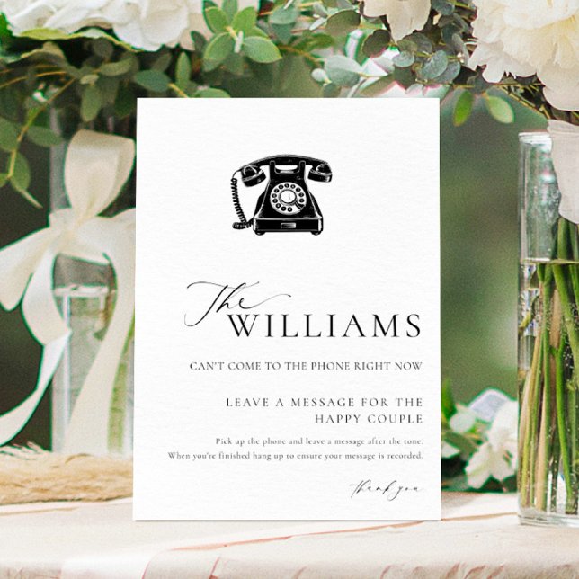 Poster Guestbook de áudio mínimo moderno Ellesmere (Criador carregado)