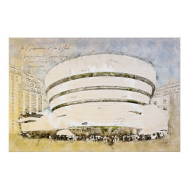 Póster Guggenheim Museum New York