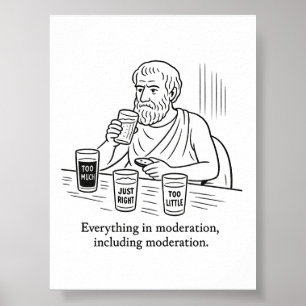 Poster Guia de Aristóteles para Moderação
