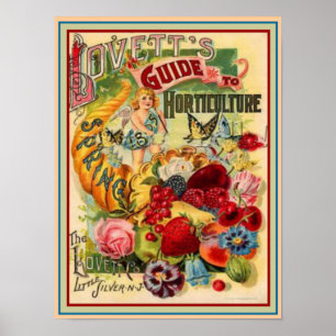 Póster Guia de Horticultura 12x16 de Lovett 1895