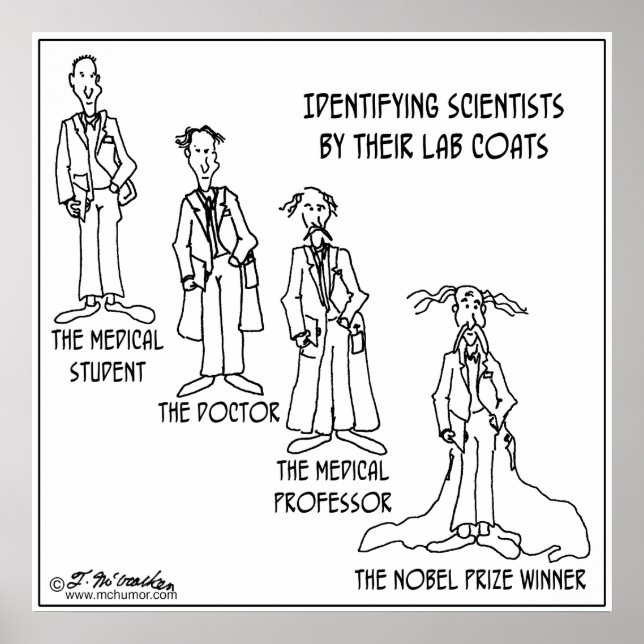 Póster Guia De Identificação Dos Cientistas (Frente)