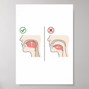Poster Guia de Mewing Queixo Looksmaxxing Meme