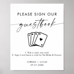 Poster Guia de Reprodução, Sinal de Guestbook de Casament