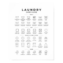 Guia de Símbolos para Lavagem Comercial