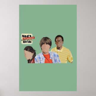 Poster guia de sobrevivência escolar desclassificado