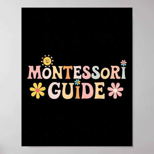 Poster Guia Montessori de Volta às Aulas Primeiro Dia de  (Frente)