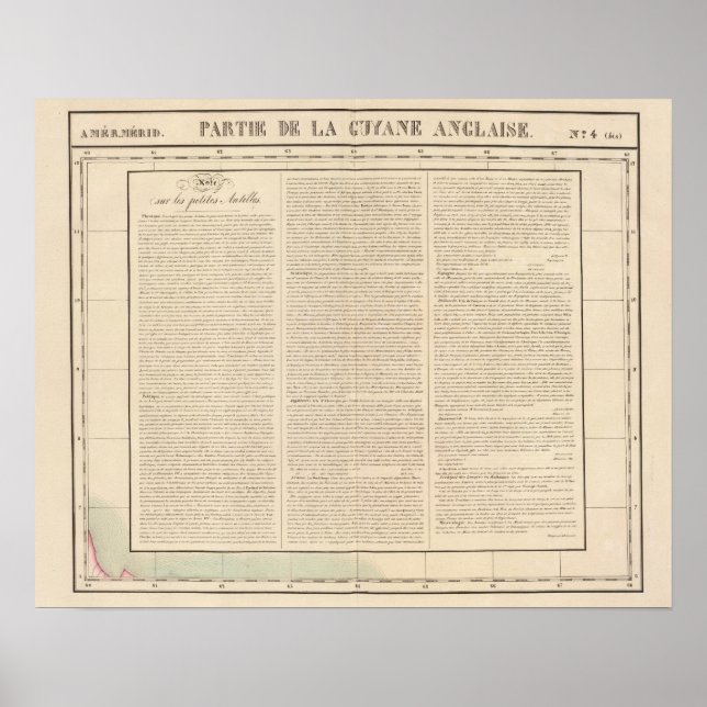 Póster Guiana, Índias Ocidentais (Frente)