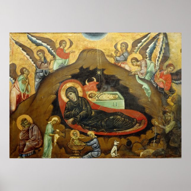 Poster Guido de Siena - Natividade - Circa 1270 (Frente)