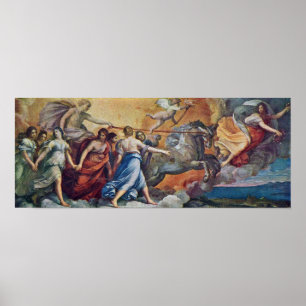 Póster Guido Reni - Aurora depois de Apollo em seu carro