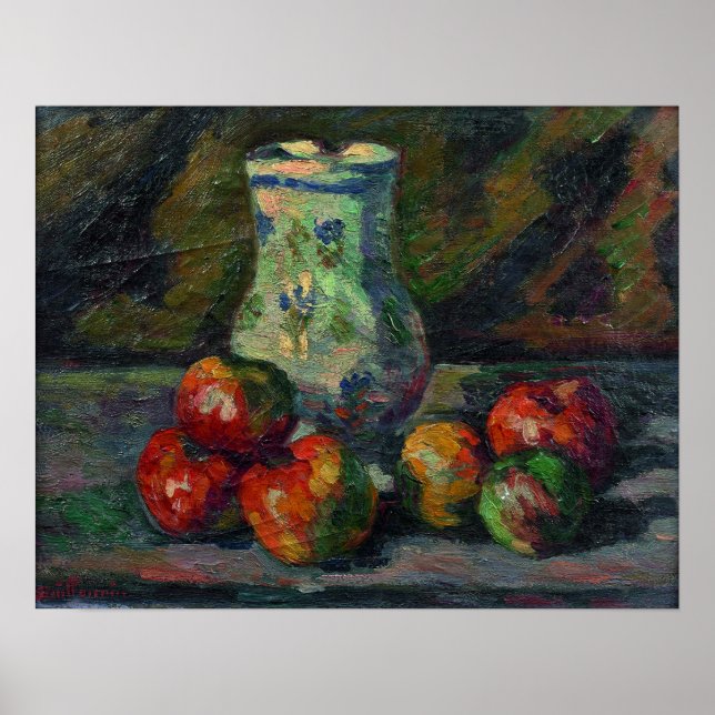 Poster Guillaumin - Natureza Morta com Maçãs 1880 (Frente)