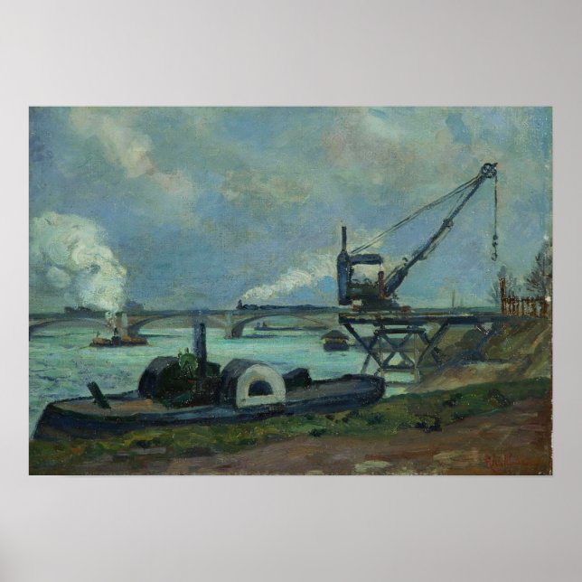 Poster Guillaumin - O Sena Em Paris 1880 (Frente)