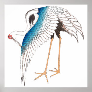 Poster guindaste de Hokusai