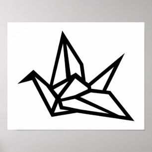 Póster Guindaste de Origami