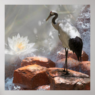 Poster guindaste japonês "Longevity"