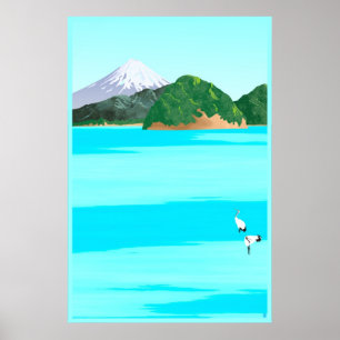 Poster Guindastes e o mar