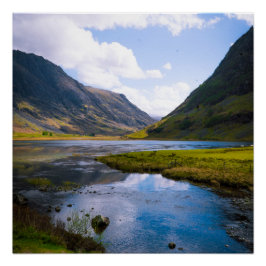 Póster guisado natural, montanha