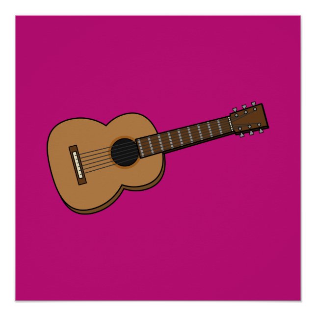 Póster Guitar Cartoon (Frente)