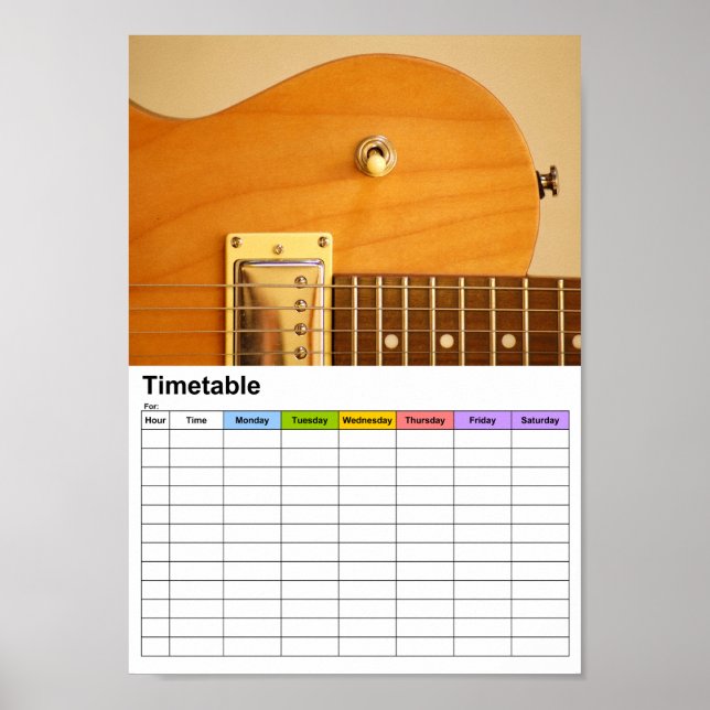 Poster Guitarbody/Timetable (Frente)