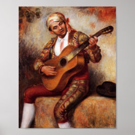 Poster Guitarista espanhol (por Pierre-August Renoir)