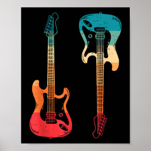 Poster Guitarista-guitarrista Elétrica Bass Guitar Rock M
