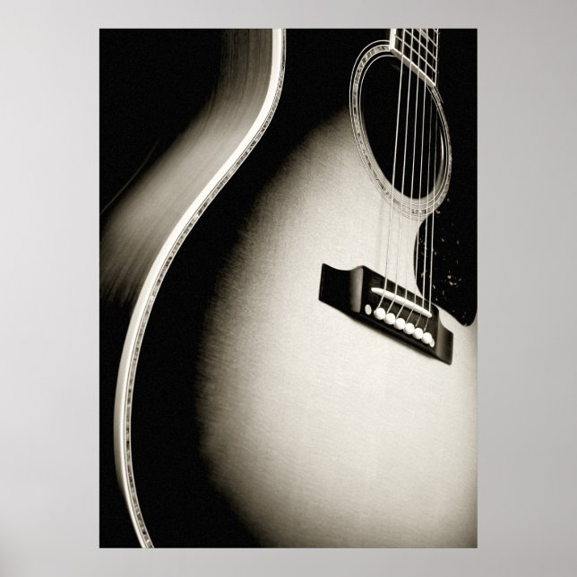 Póster guitarra acústica (Frente)
