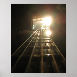 Poster guitarra e janela