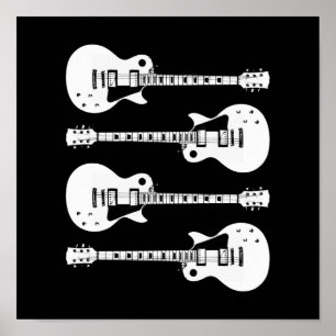 Póster Guitarra elétricas gráficas