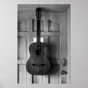 Póster Guitarra na porta