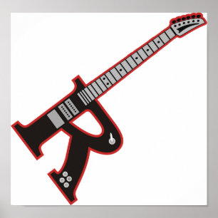 Póster Guitarra R