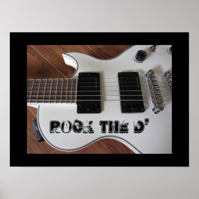 Póster Guitarra Rockeira (Frente)