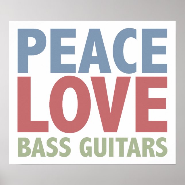 Póster Guitarras do Peace Love (Frente)