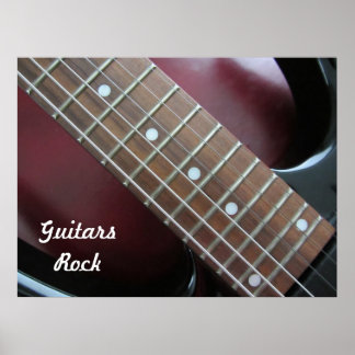 Póster Guitarras Rock Electric Guitar