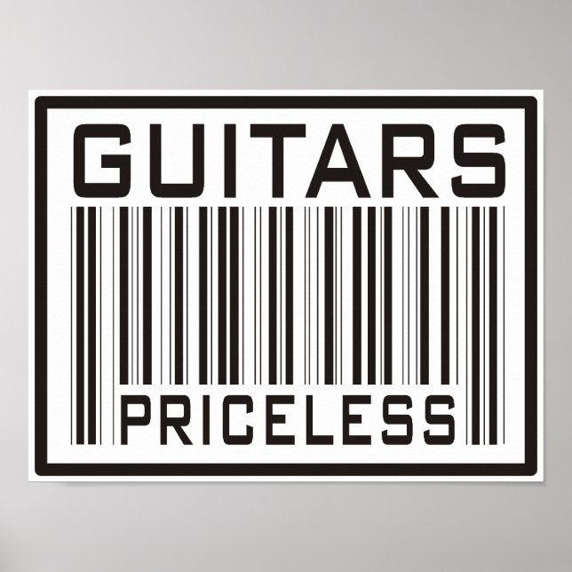Póster Guitarras sem preço (Frente)