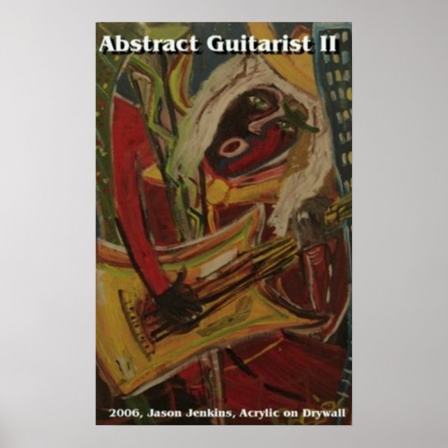 Póster Guitarrista Abstrato II (Frente)