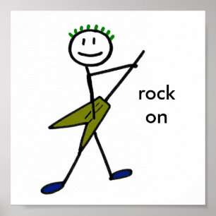 Póster Guitarrista Elétrico