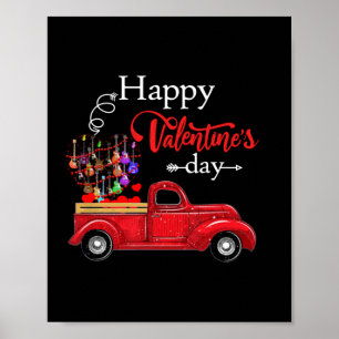 Poster Guitarrista Feliz Dia dos Namorados Guitarrista An